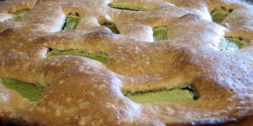 Рецепт шарлотки с ревенем