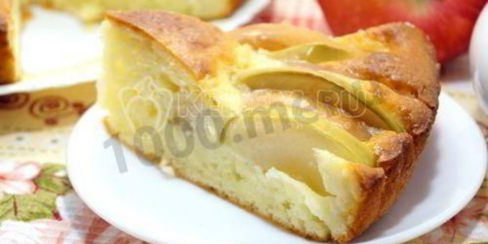 Рецепт шарлотки с творогом и яблоками