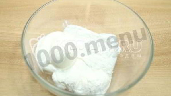 шарлотка с творогом и яблоками