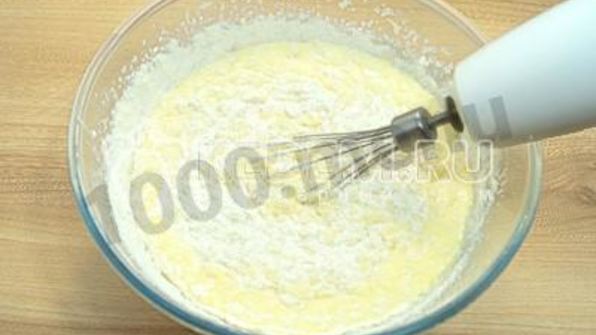 шарлотка с творогом и яблоками