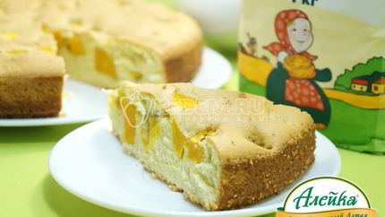 Шарлотка с тыквой