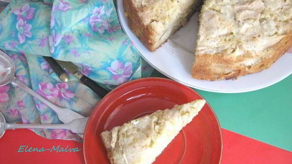 шарлотка с яблоками