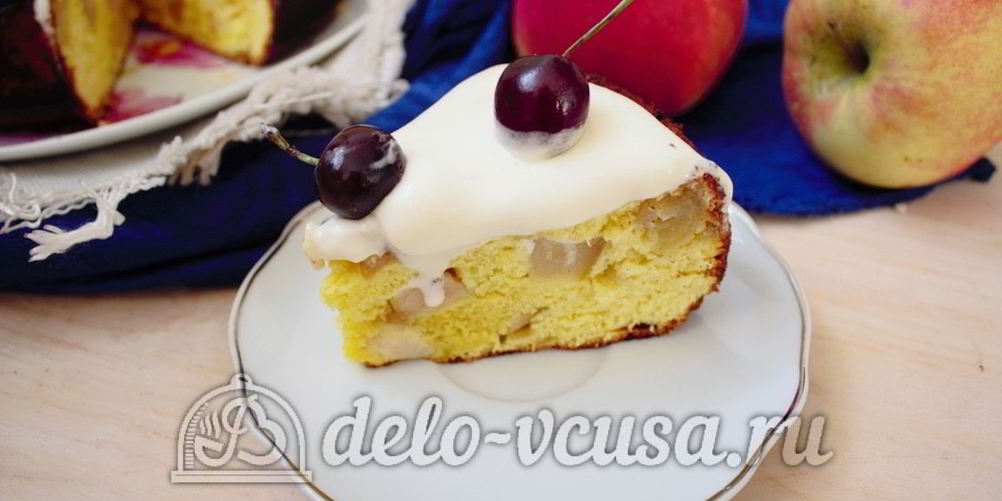 Рецепт шарлотки со взбитыми сливками