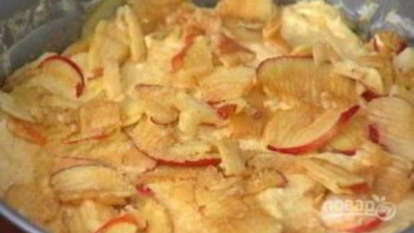 яблочная шарлотка на сидре