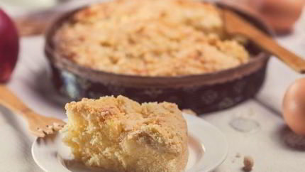 Яблочная шарлотка с майонезом