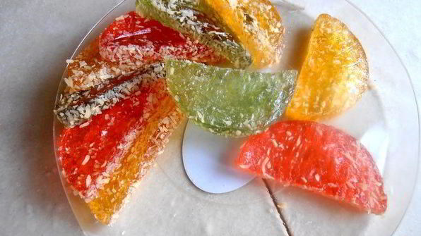 банановый штрудель в мармеладной карамели