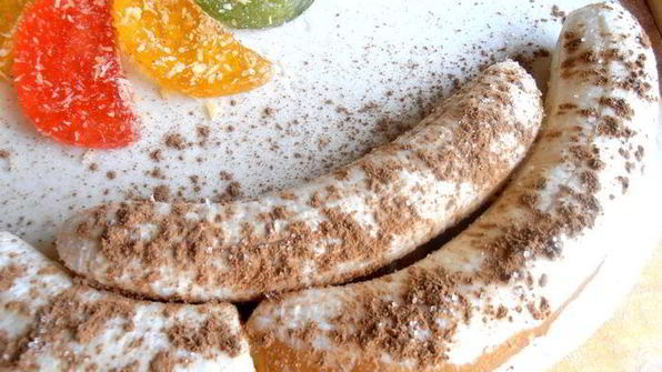 банановый штрудель в мармеладной карамели