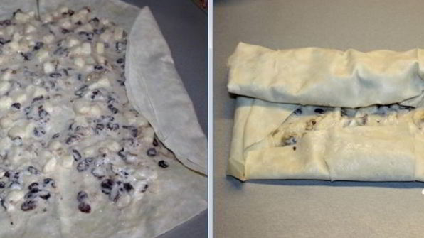 грушево-творожный штрудель