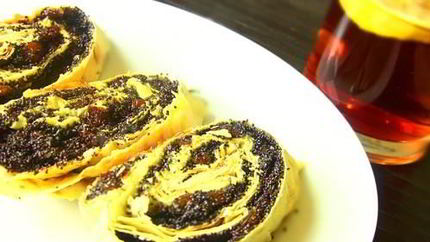 Ленивый штрудель с маком из лаваша