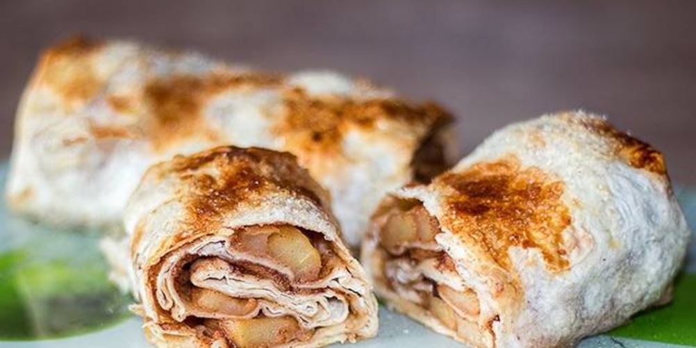 Рецепт простого штруделя с яблоками в лаваше