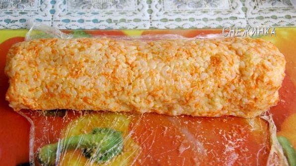 рисовый штрудель с томатно-яблочным джемом