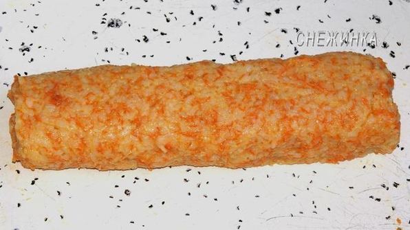 рисовый штрудель с томатно-яблочным джемом