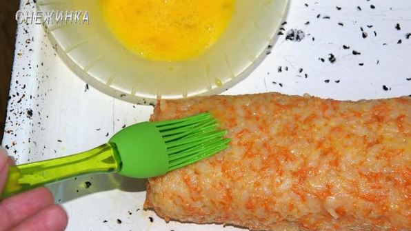 рисовый штрудель с томатно-яблочным джемом