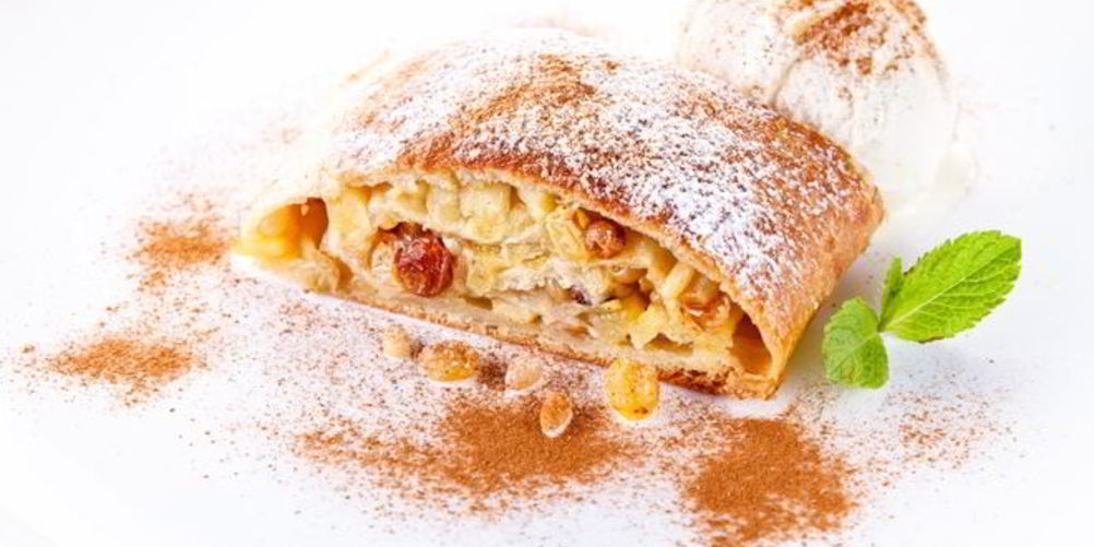 Рецепт штруделя из слоеного теста