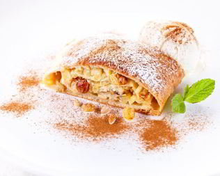 Штрудель из слоеного теста