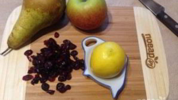 штрудель с грушей и яблоком