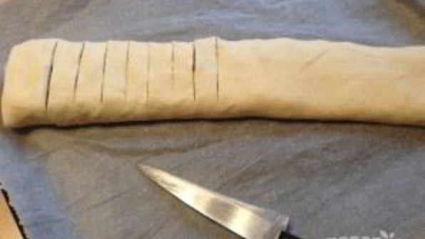 штрудель с грушей и яблоком