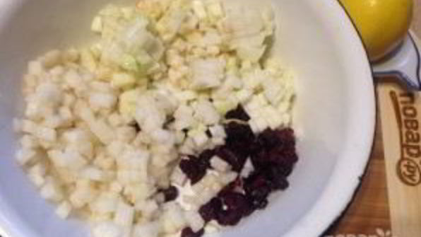 штрудель с грушей и яблоком