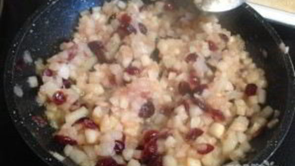 штрудель с грушей и яблоком