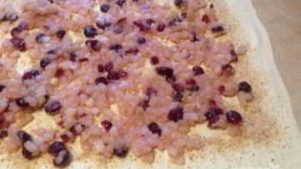 штрудель с грушей и яблоком