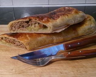 Штрудель с мясом