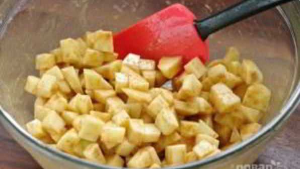 штрудель с яблоками и корицей