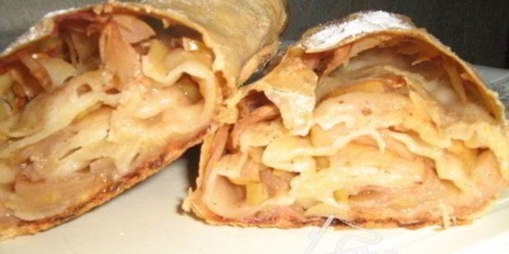 Рецепт штруделя яблочного нежного