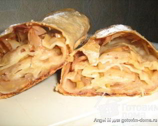 Штрудель яблочный нежный