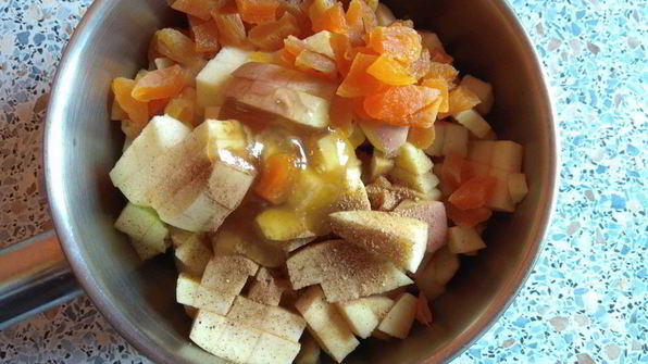 яблочный штрудель из лаваша