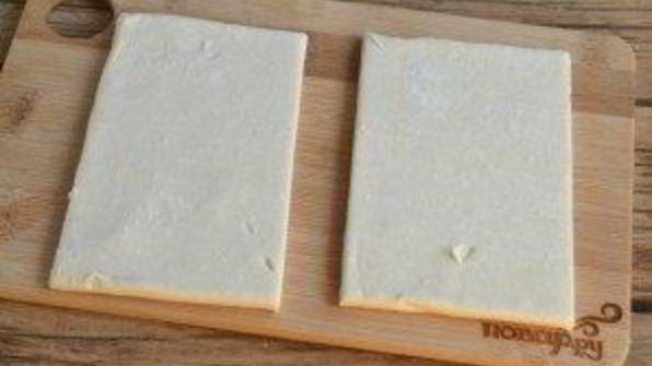 слойки с вареньем из слоеного теста