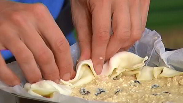 лимонный творожник с изюмом