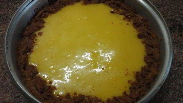 лимонный творожник с кремом