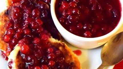 Немецкие сырники с клюквой