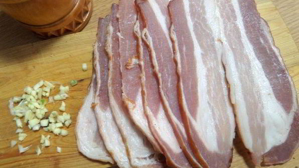 несладкие сырники с беконом