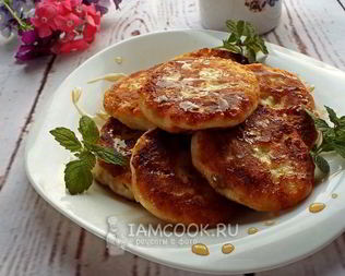 Сырники с бананом и медом