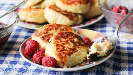 Сырники с йогуртом
