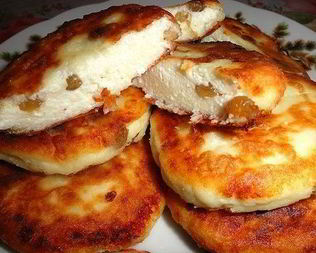 Сырники с изюмом из духовки