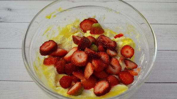 сырники с клубникой