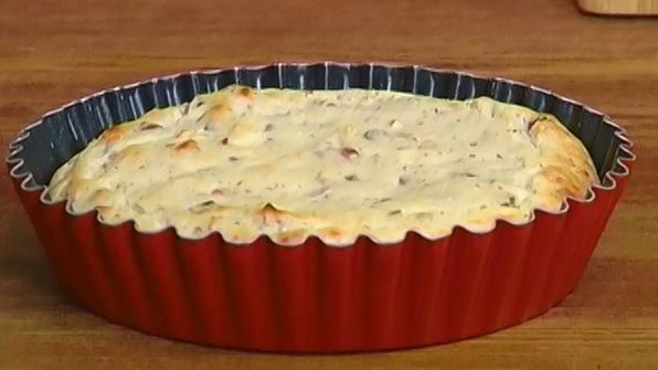 творожник с изюмом и миндалем