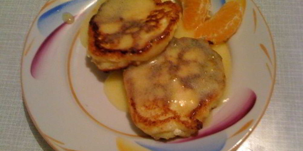 Рецепт ванильно-апельсиновых сырники с апельсиновым кердом