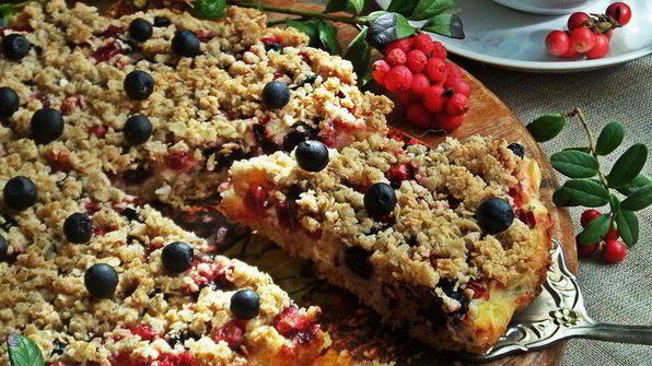 ягодный творожник без муки