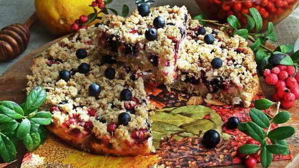 ягодный творожник без муки