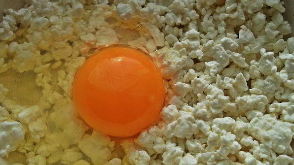 ягодный творожник без муки