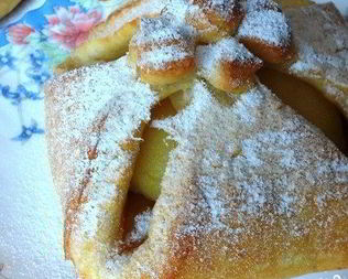 Творожное тесто с яблоками