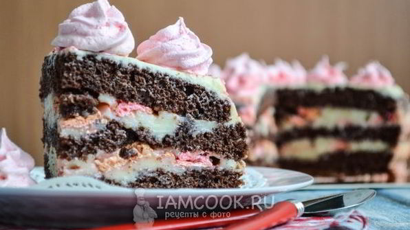 бисквитный торт с безе