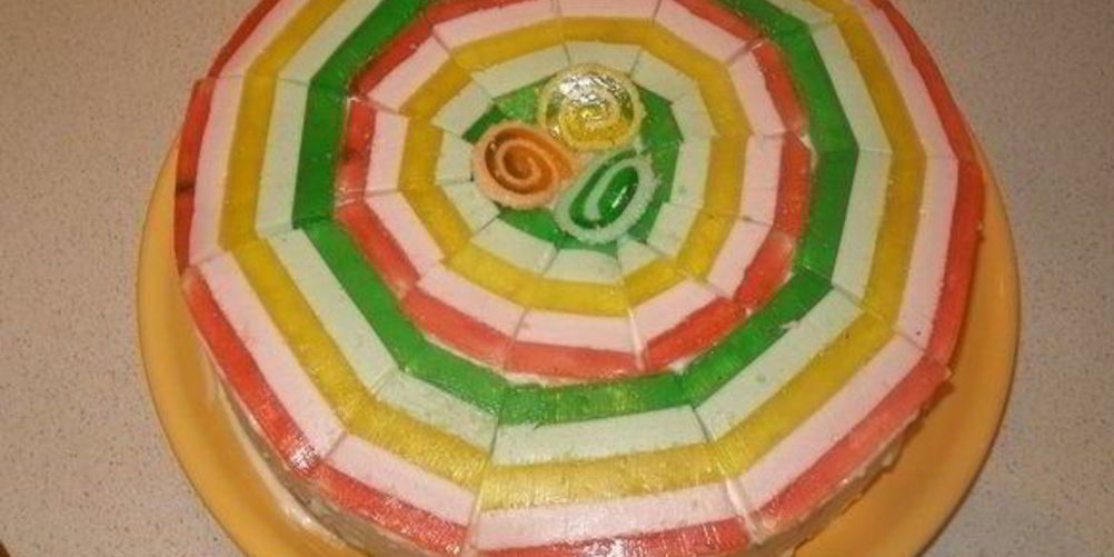 Рецепт бисквитного торта с мармеладом