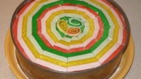 бисквитный торт с мармеладом