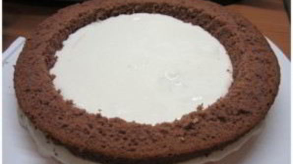 бисквитный торт с вишней