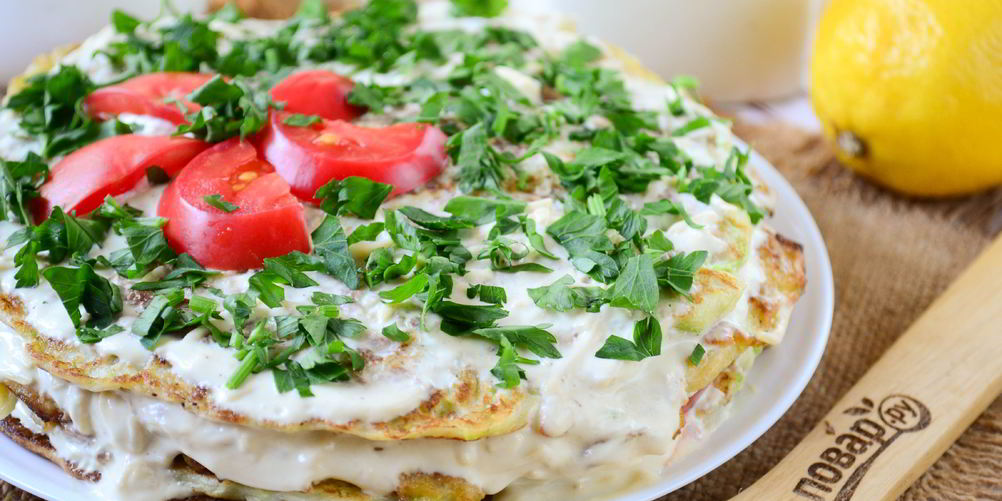 Рецепт кабачкового торта с помидорами