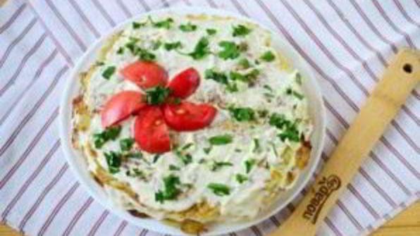 кабачковый торт с помидорами